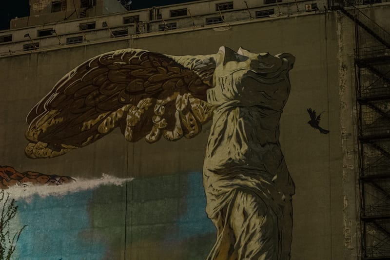 When light falls the last ships depart and the port transforms...