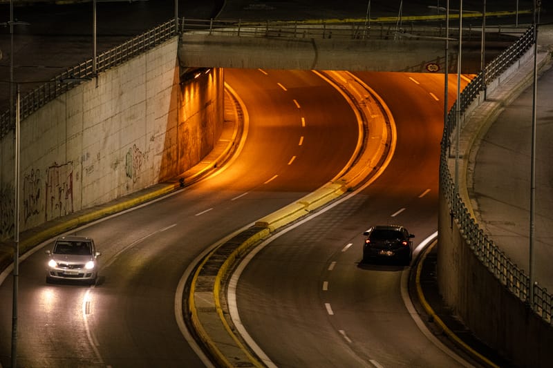 When light falls the last ships depart and the port transforms...