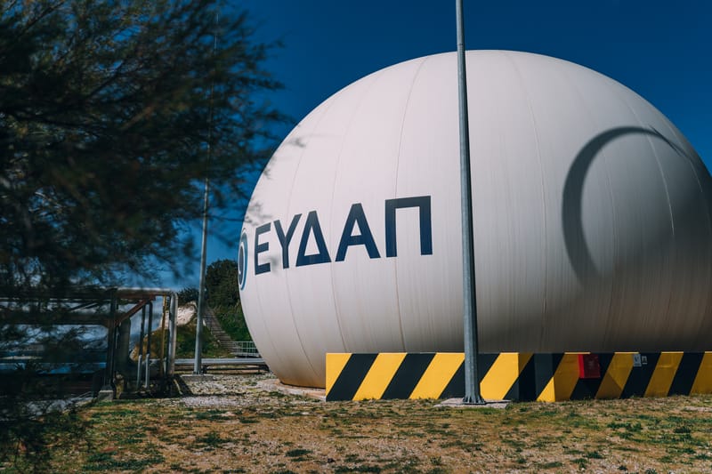 Psytalleia island just of the coast of Athens is home to a waste treatment installation.