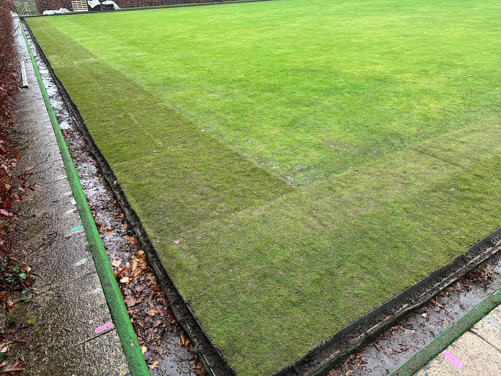 Bowls Green Edge Reinforcement, Installation & Levelling (Surrey)