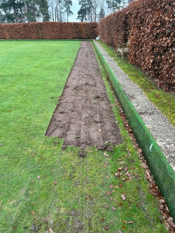 Bowls Green Edge Reinforcement, Installation & Levelling (Surrey)