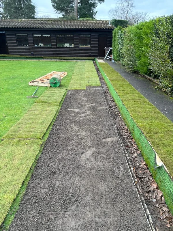 Bowls Green Edge Reinforcement, Installation & Levelling (Surrey)