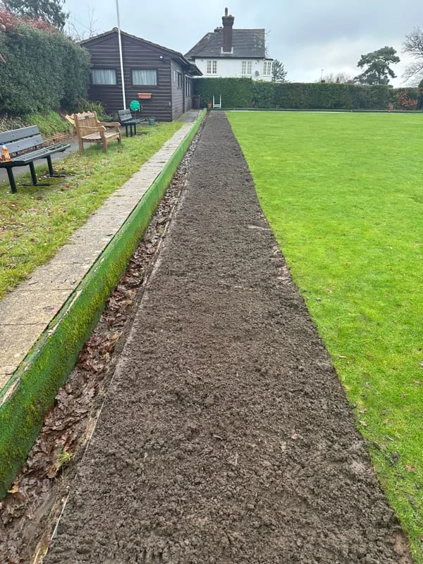 Bowls Green Edge Reinforcement, Installation & Levelling (Surrey)