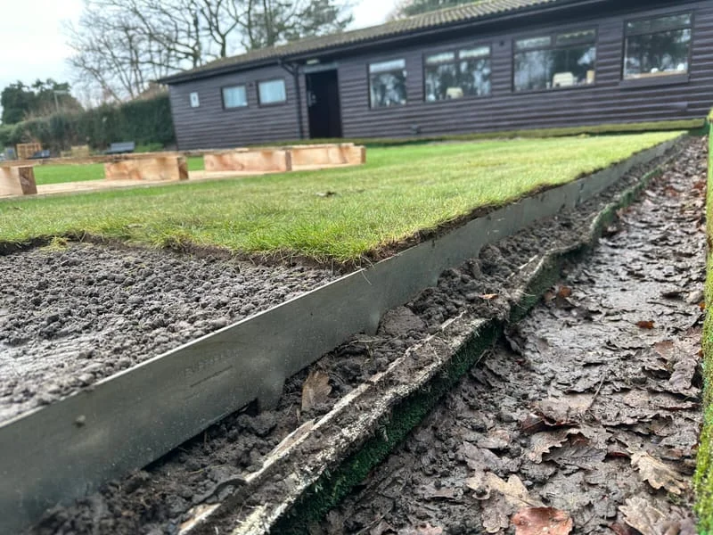 Bowls Green Edge Reinforcement, Installation & Levelling (Surrey)