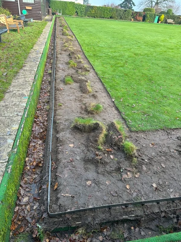 Bowls Green Edge Reinforcement, Installation & Levelling (Surrey)