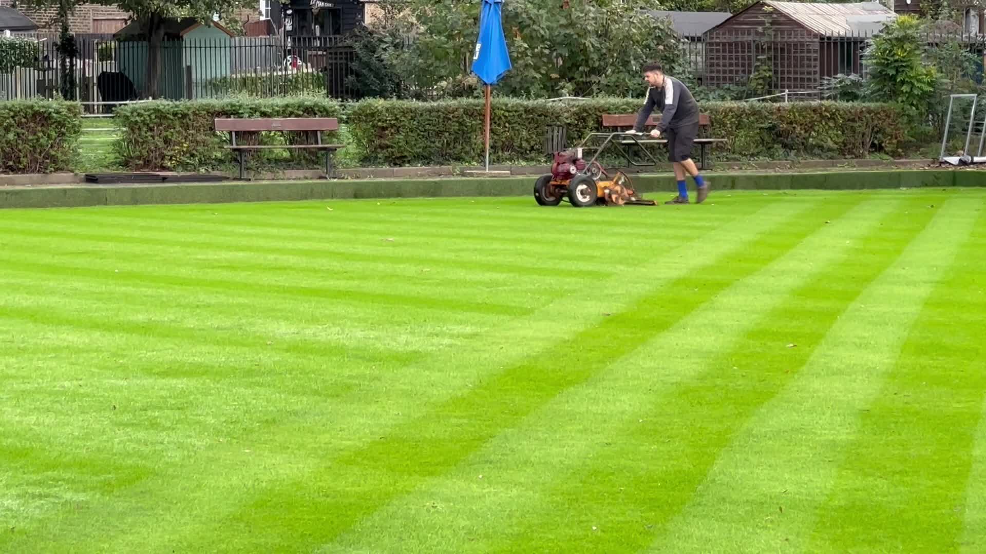 Bowls Green Slit Tine Aeration Essex