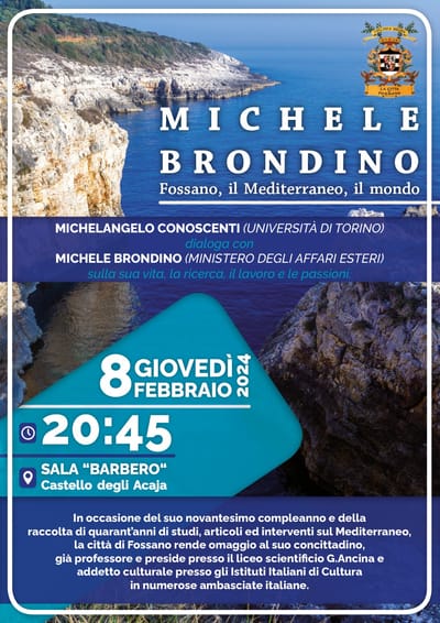 Michele Brondino: Fossano, il Mediterraneo, il mondo