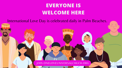 WELCOME TO THE PALM BEACHES INTERNATIONAL LOVE MOVEMENT!