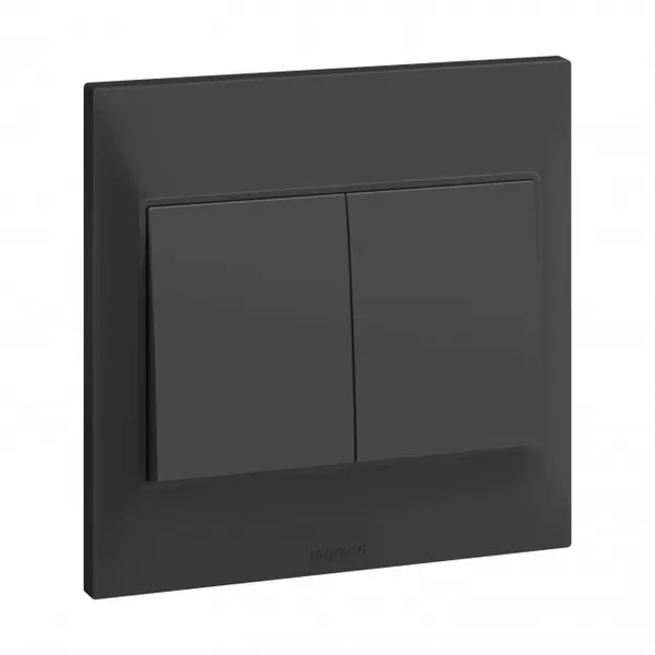 LEGRAND 617703 switch Belanko S 16A x 250V~ 2 gang 2-way anthracite