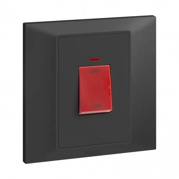 LEGRAND 617776 DP switch Belanko S 45A + neon anthracite