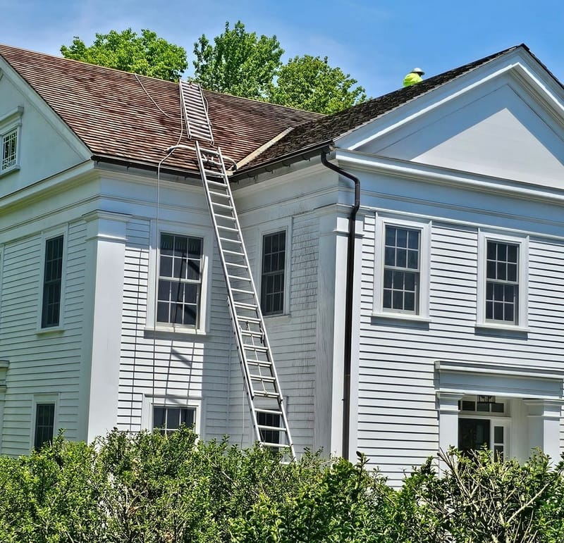 Cedar Roof Pressure Wash and Presserve