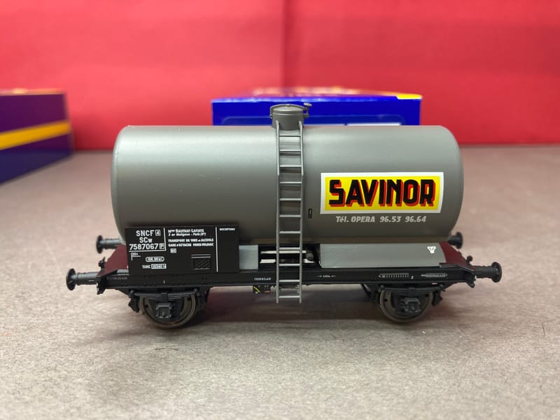 WAGON CITERNE OCEM 29 SAVINOR, SNCF, HO, EpIII, PAR REE MODELES WB713