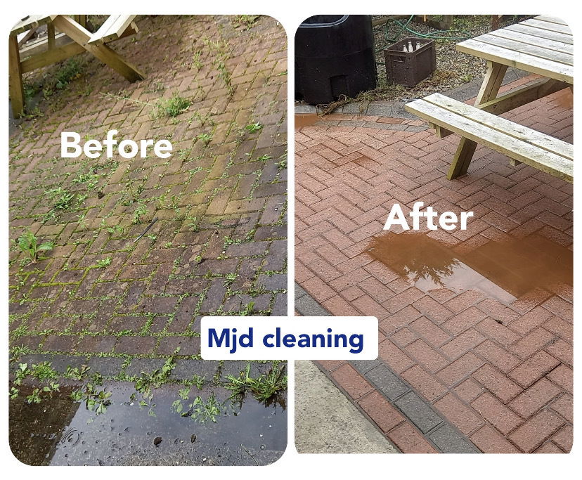 Block paving cleaning