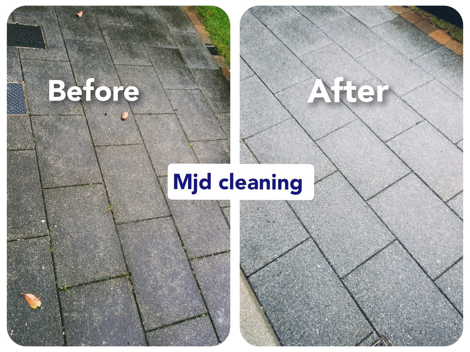 Garden slab cleaning
