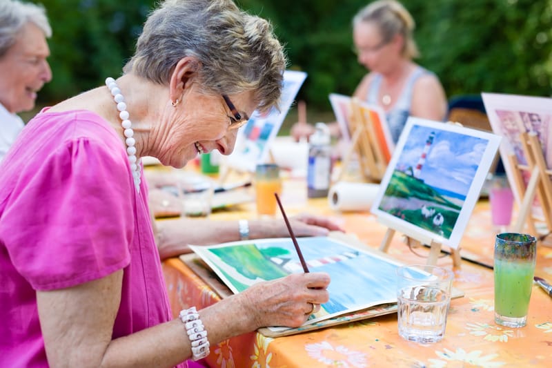 Golden Palette: Nurturing Creativity & Growth in Golden Years