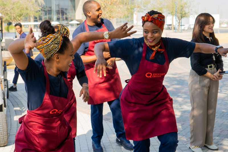 Photo coverage for Question Coffee launch at Expo City Dubai.