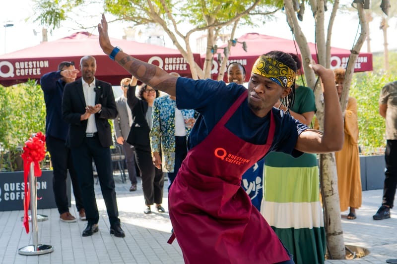 Photo coverage for Question Coffee launch at Expo City Dubai.