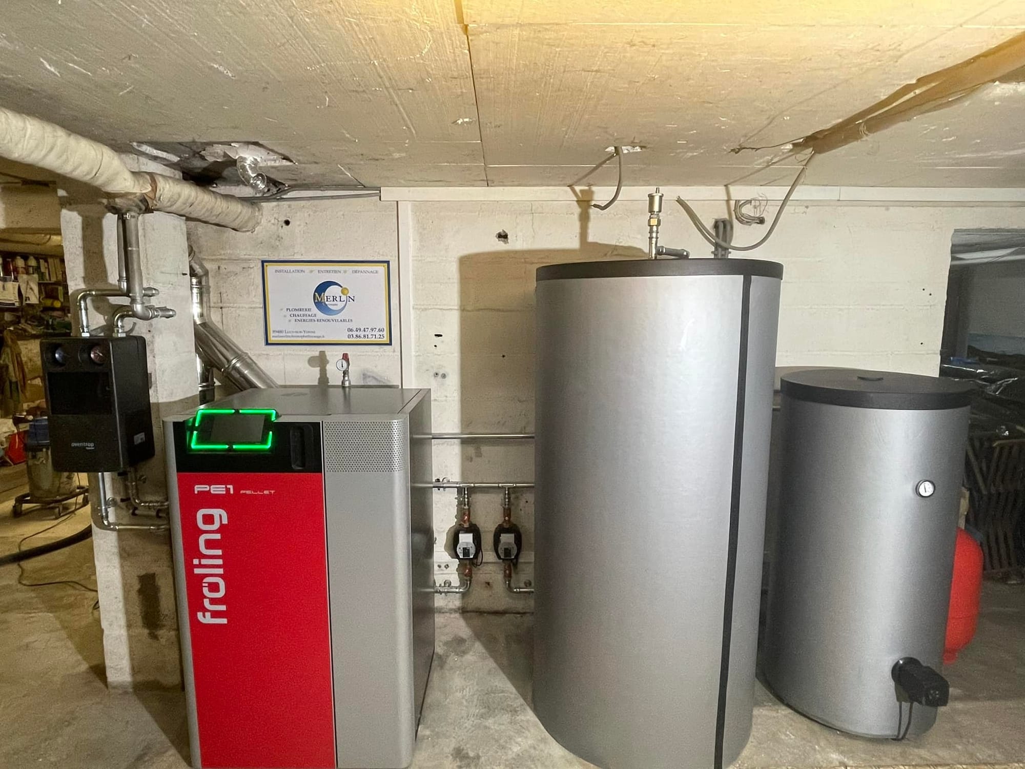 Poêle à granules mixte