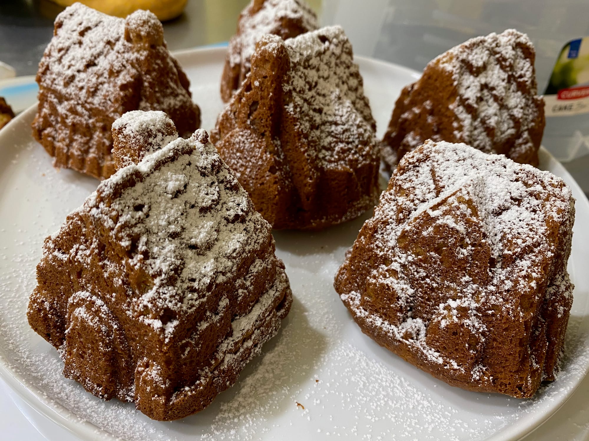 Christmas Snowy Village Spice Cakes