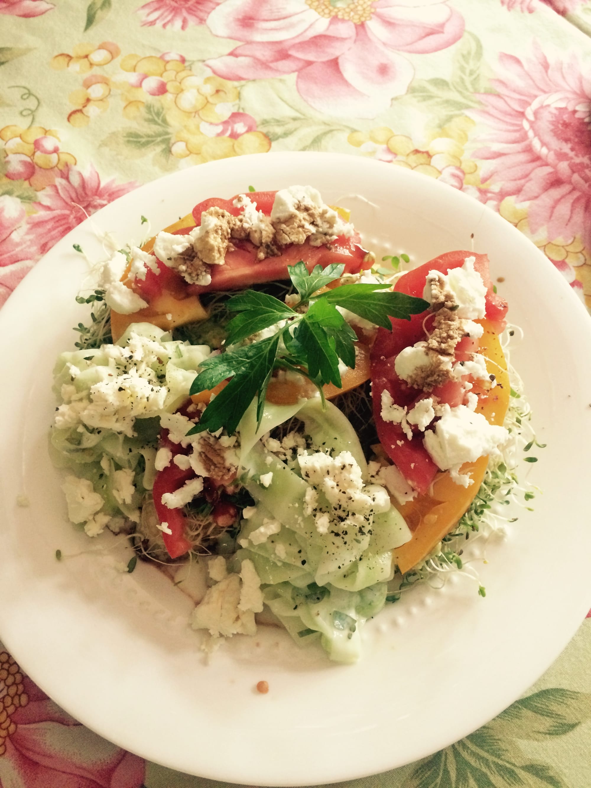 Heirloom Tomato and Cucumber Salad