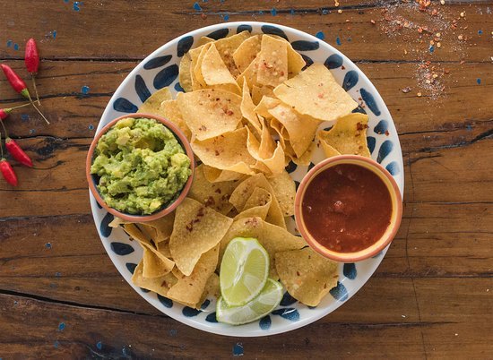 Chips with Guacamole and Salsa