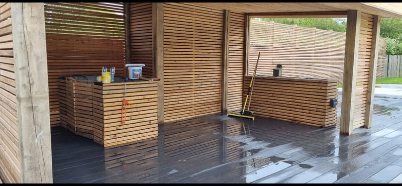 Decking and carpentry.
