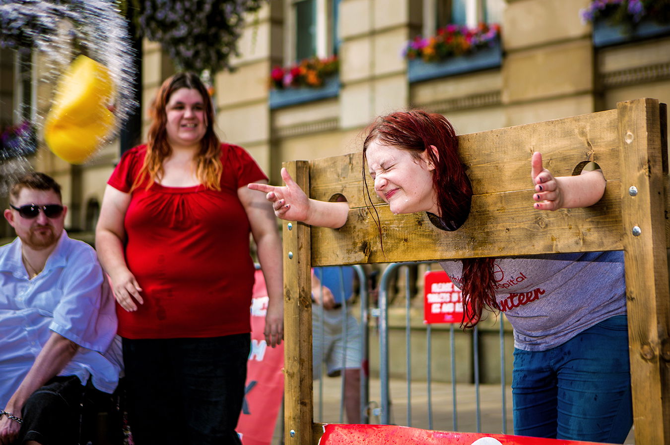 Street Entertainment during a flash mob