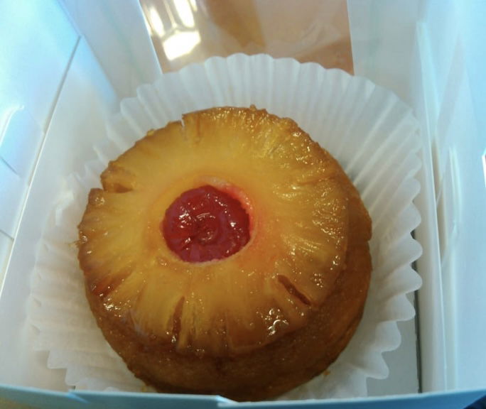 Personal Pineapple upside down cake