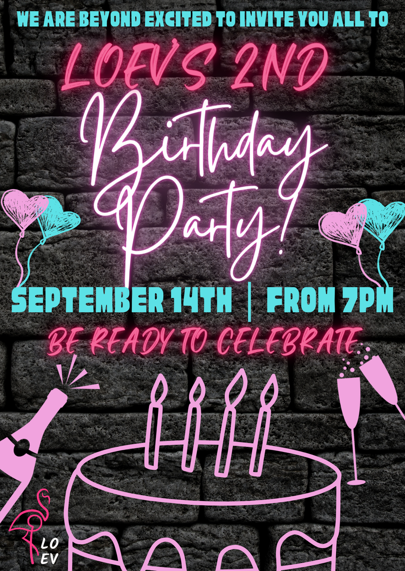 LOEV's 2nd Birthday Party- Sept 14th