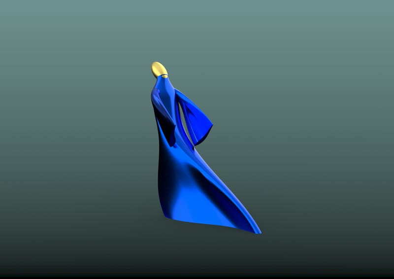 HOMME FACE À LA TEMPÊTE