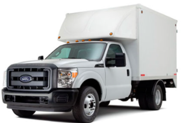 F-350 con capacidad de 3.5 Toneladas con caja seca.