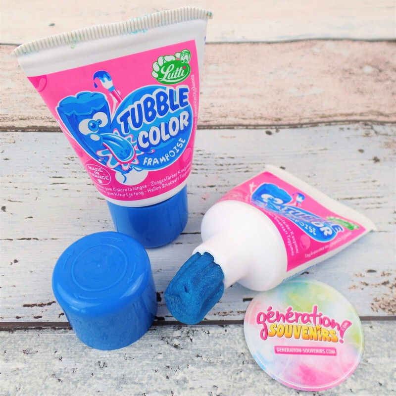 chewing-gum tache langue framboise