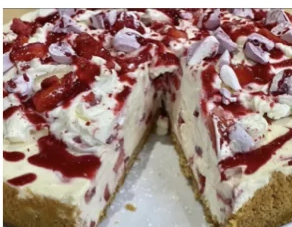 Baked Eton Mess Cheesecake - Medium