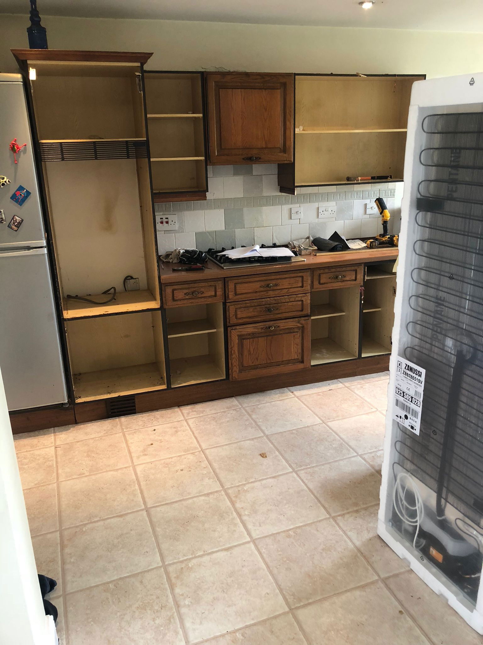A traditional Green Oak Kitchen fitted for customer in Horsham