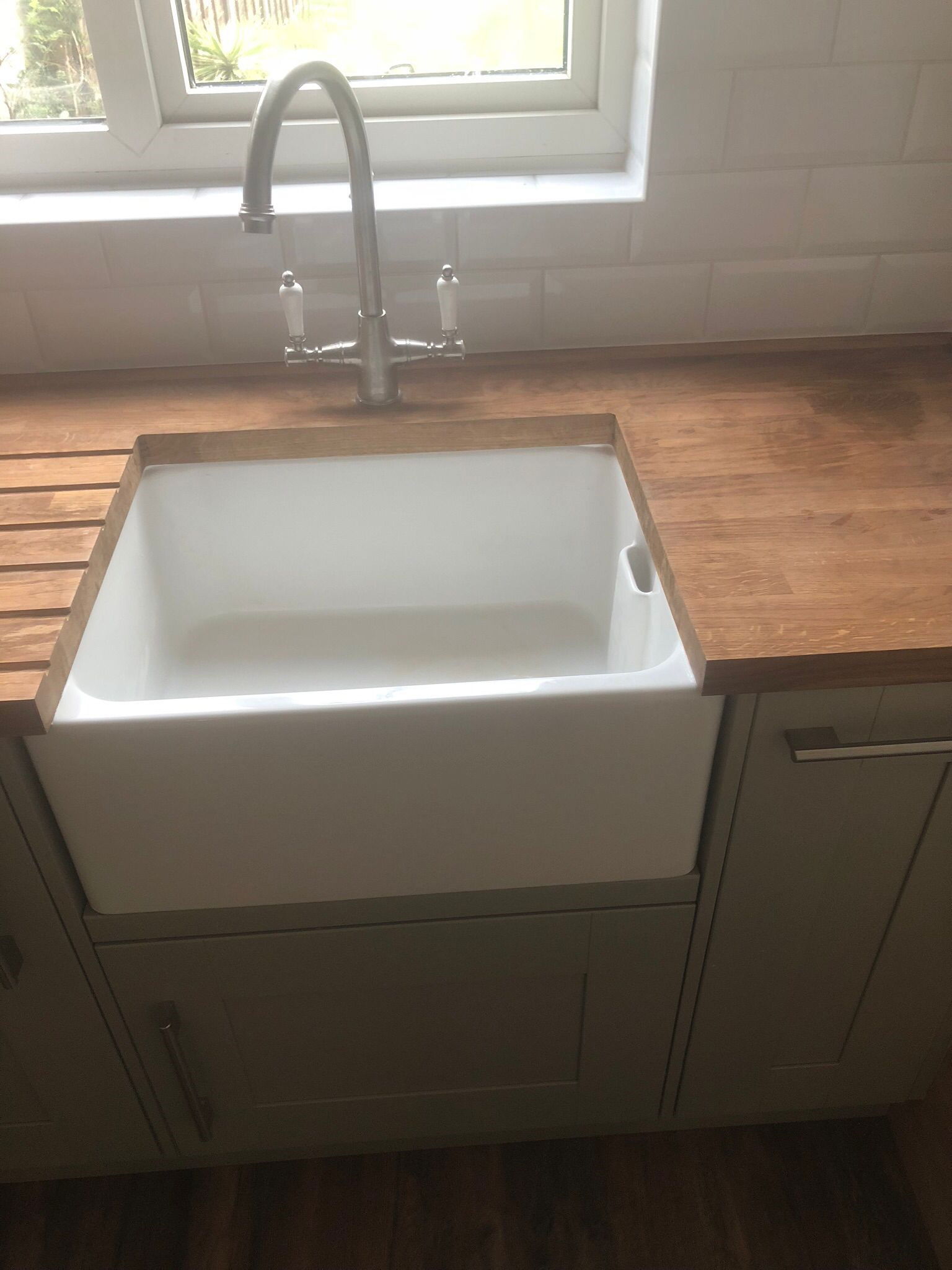 A traditional Green Oak Kitchen fitted for customer in Horsham