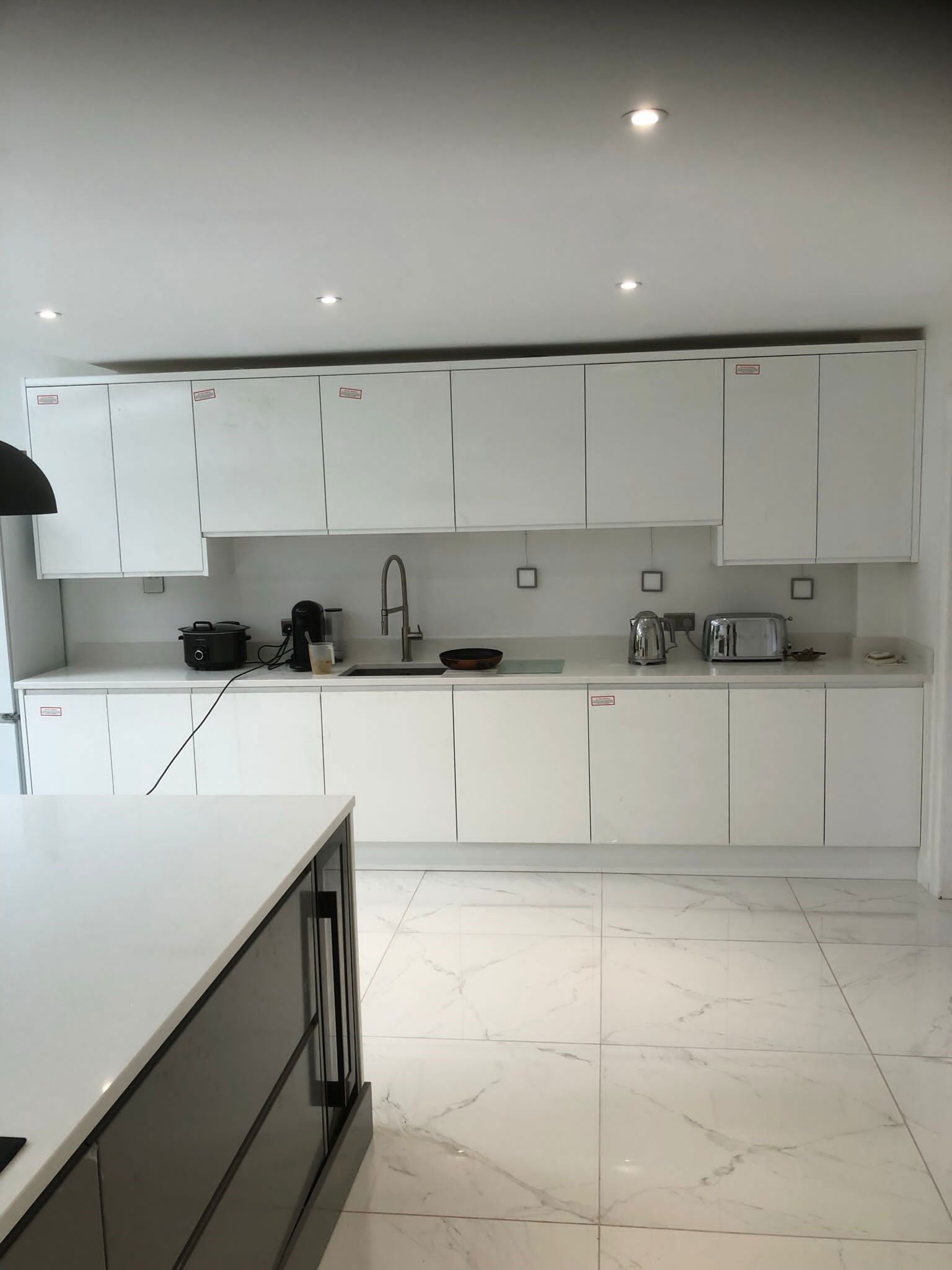 Modern Wren Kitchen in a new extension