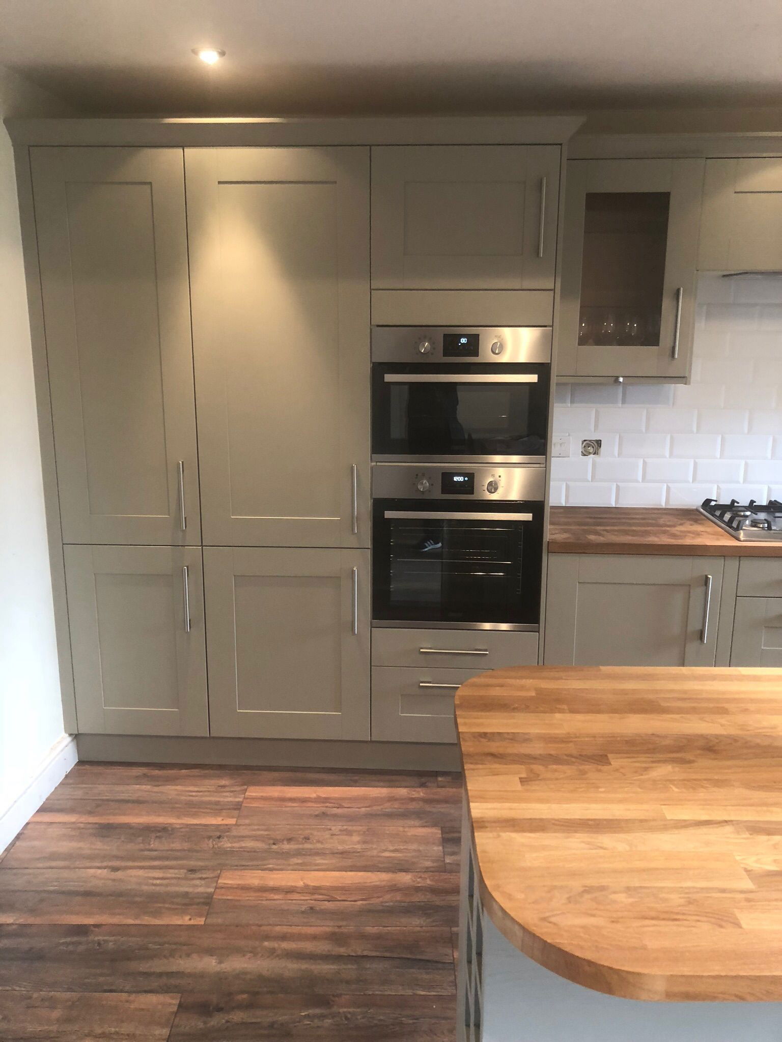 A traditional Green Oak Kitchen fitted for customer in Horsham