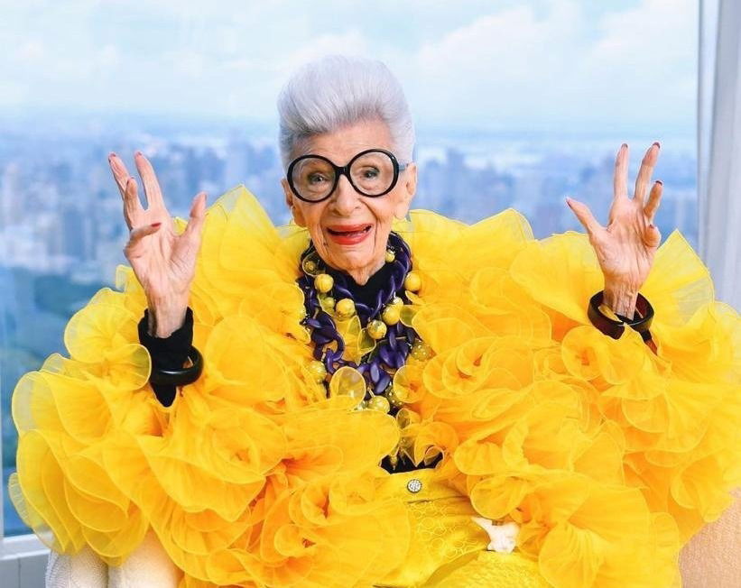 IRIS APFEL: “OUSAR E EXPERIMENTAR NUNCA É DEMAIS.”