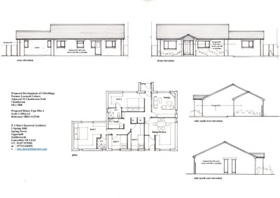 Permission Granted for three houses IN GREEN BELT -  former cattery site, chadderton, oldham image