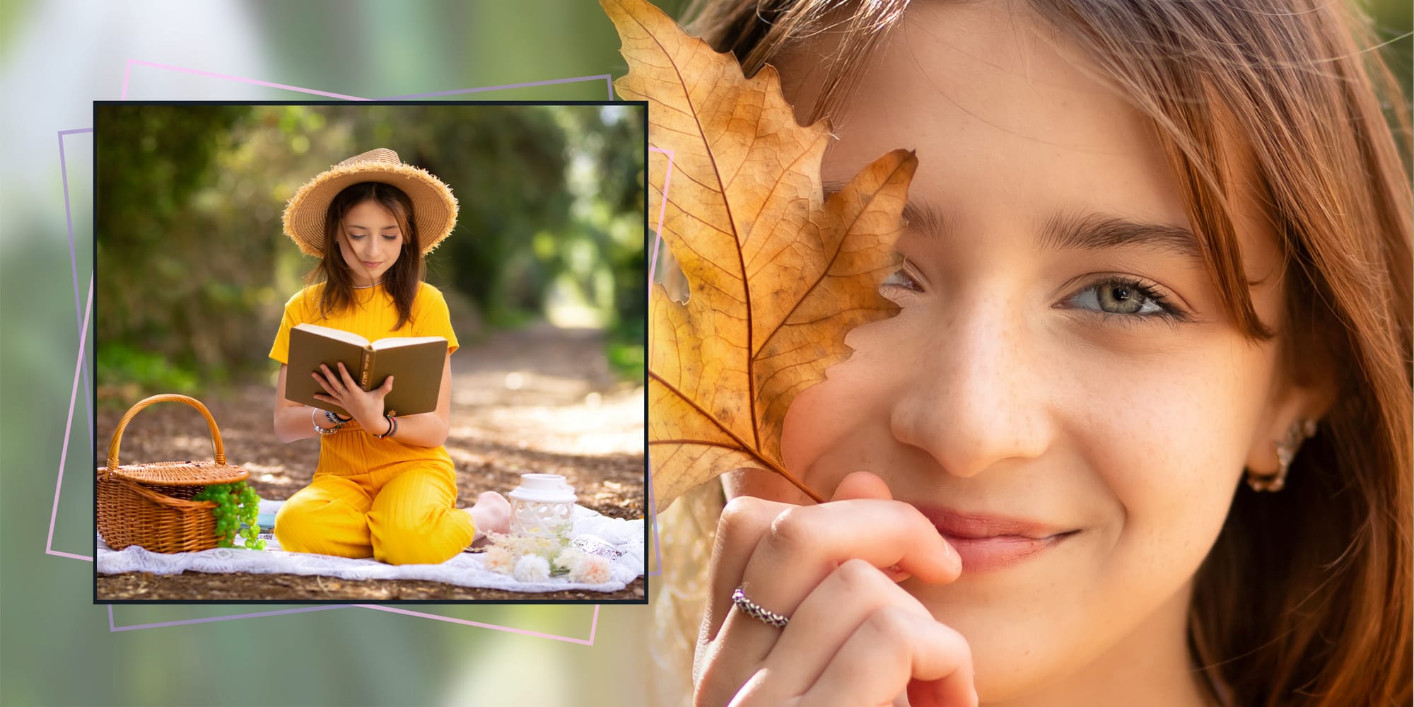 בוק בת מצווה בסטודיו בטבע