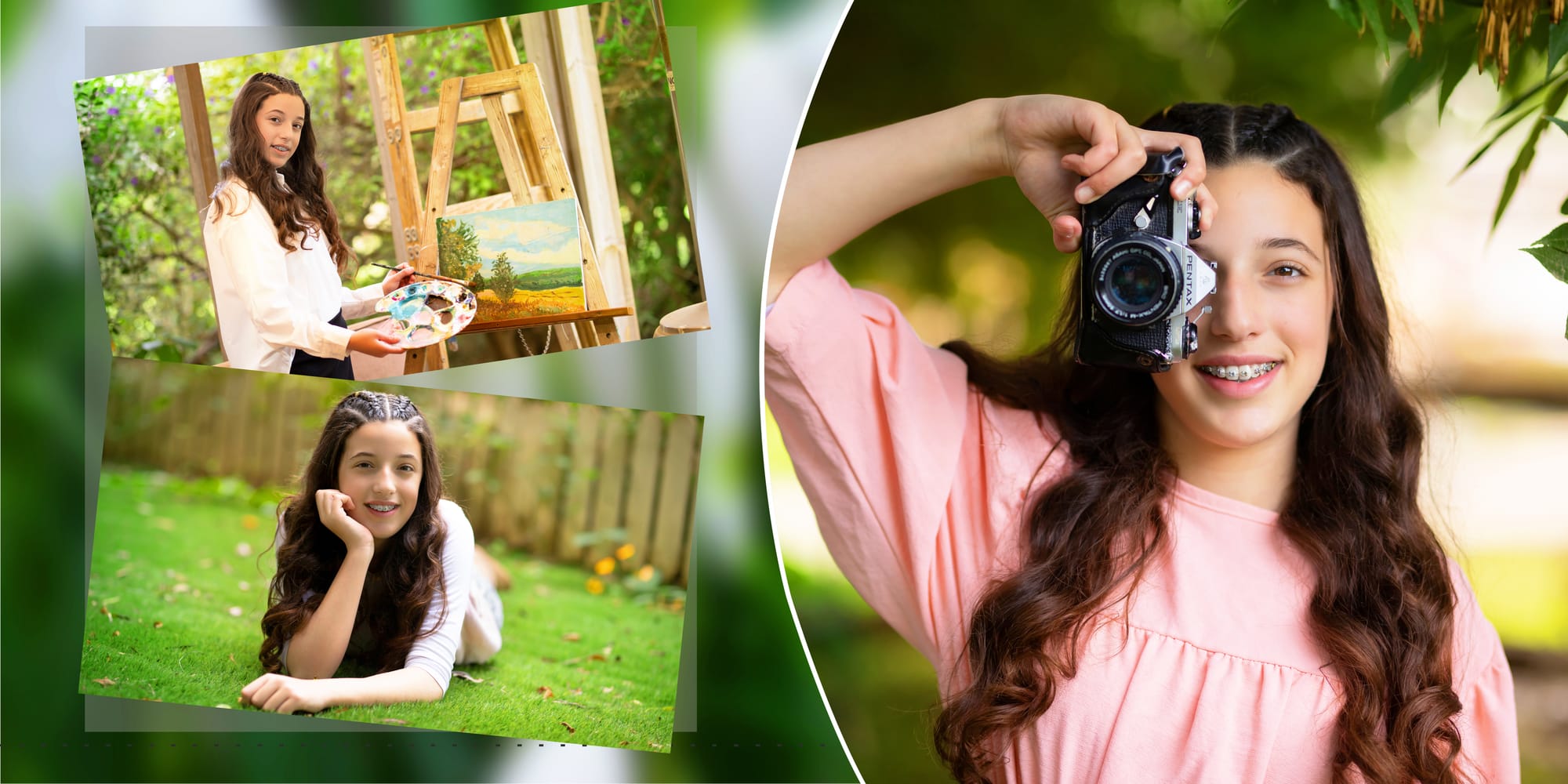 בוק בת מצווה בסטודיו בטבע