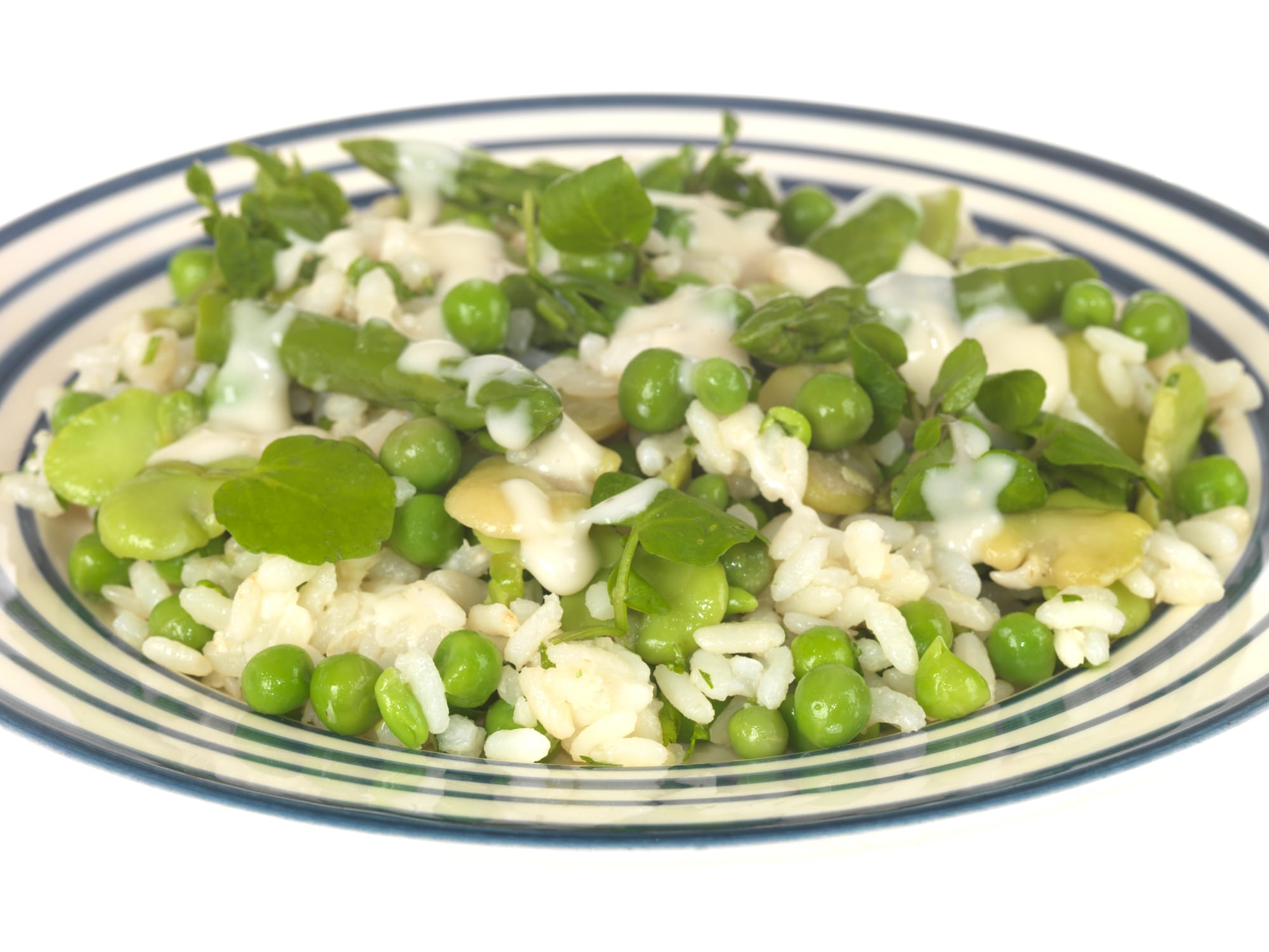 Risotto au safran et aux légumes de printemps