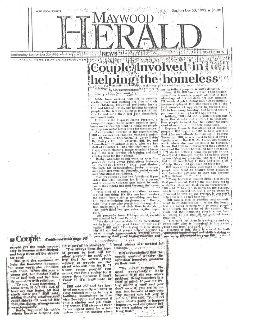 EXPRESS H.O.M.E. PROGRAM