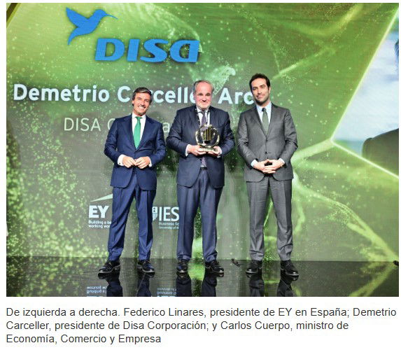 Demetrio Carceller, Emprendedor del Año para EY