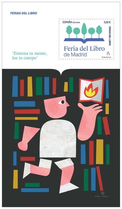 Correos dedica un sello a la Feria del Libro y a Carmen de Burgos