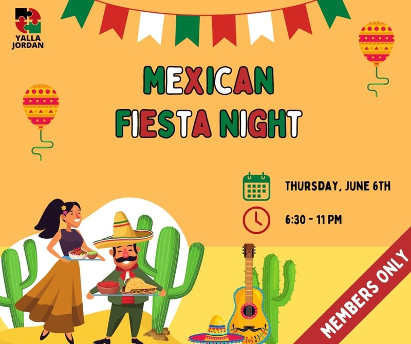 Yalla Mexican Fiesta Night (Members only)