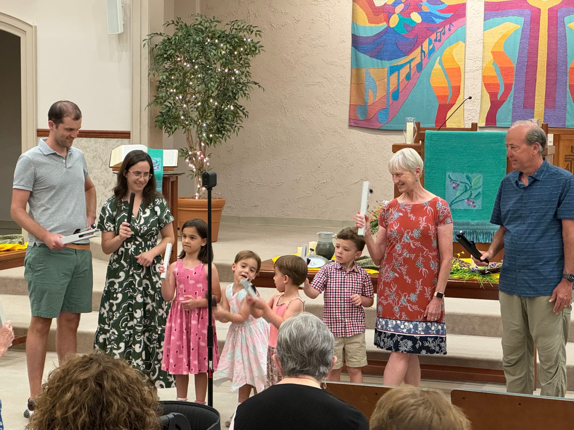 Dawson family chimes us into worship