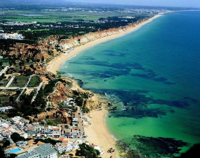 Beach selection around Albufeira Algarve