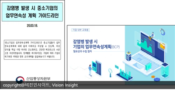 산업자원통상부 업무지속계획(BCP) 중소기업 가이드라인 TF회의 시행