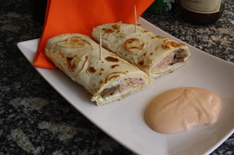 Piadina Prosciutto e Funghi